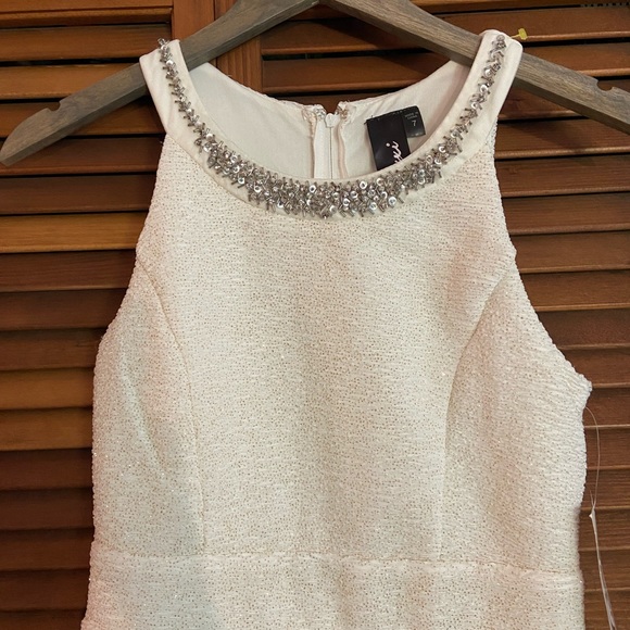 NWT - Trixxi White Sparkly Cocktail Dress - Perfect for bachelorette - Picture 8 of 8